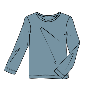 Moldes de confeccion para Camiseta Pajama 9001